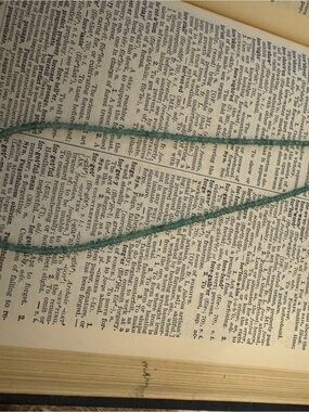 Handcrafted Teal Green Necklace - Lightweight Everyday Layer